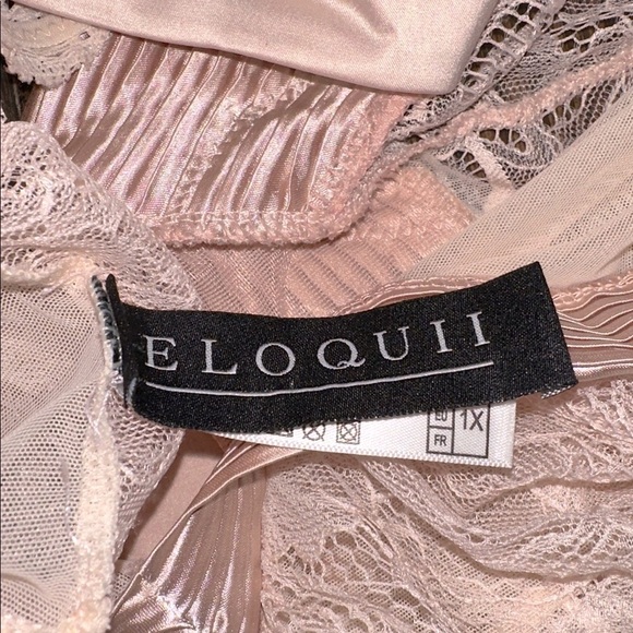 Eloquii Lace Bodysuit in Soft blush Pink size 1X - Picture 6 of 7